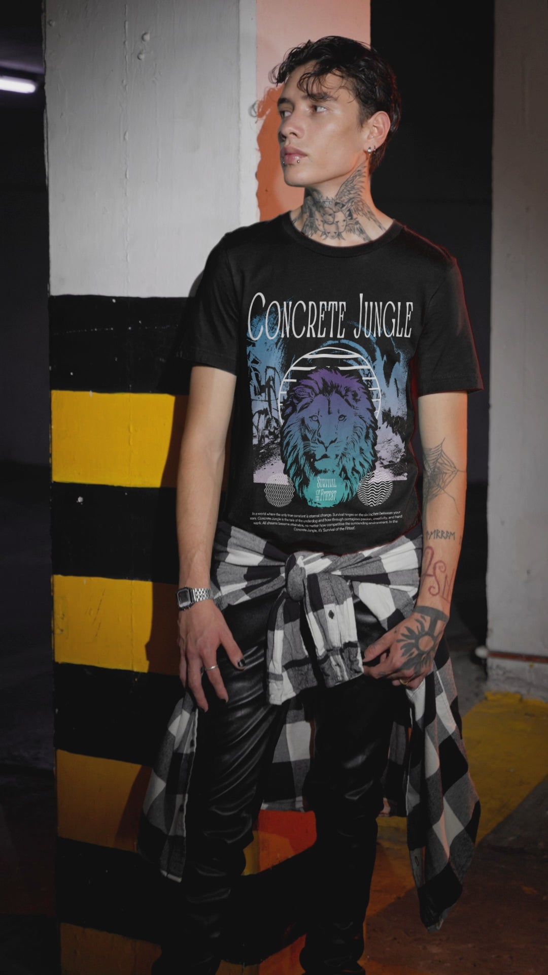 ‘Survival of the fittest’ Concrete Jungle Heavy T-Shirt